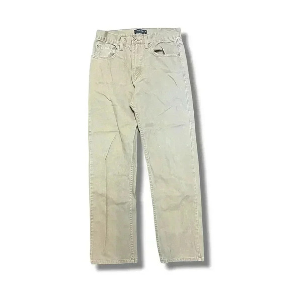 🌟 Saddlebred Men's Classic Fit Denim Pants Beige 30W x 30L Durable 5-Pocket 🌟 - Picture 1 of 6